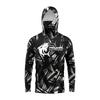 Mens UPF 50 Quick Dry Fishing Shirt With Hood Face Cover Long Sleeve Camo Performance Apparel Saltwater Bass Kayak