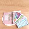 Multiple Pockets and Slots Savings Plan Book Clip-on Journal Notebook  Office Stationery