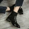 Женские ботильоны с острым носком, элегантные ботильоны на среднем каблуке, эластичная обувь, черные короткие туфли для женщин, Y2k, высокое качество