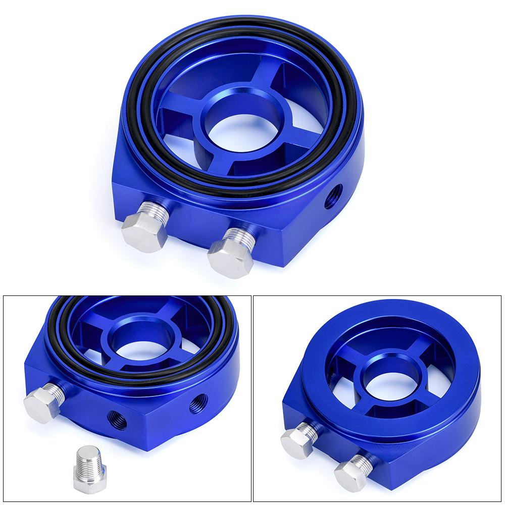 Racing M20X1.5 3/4-16 1/8 NPT алюминиевый манометр масляного фильтра сэндвич-адаптер автомобильные аксессуары