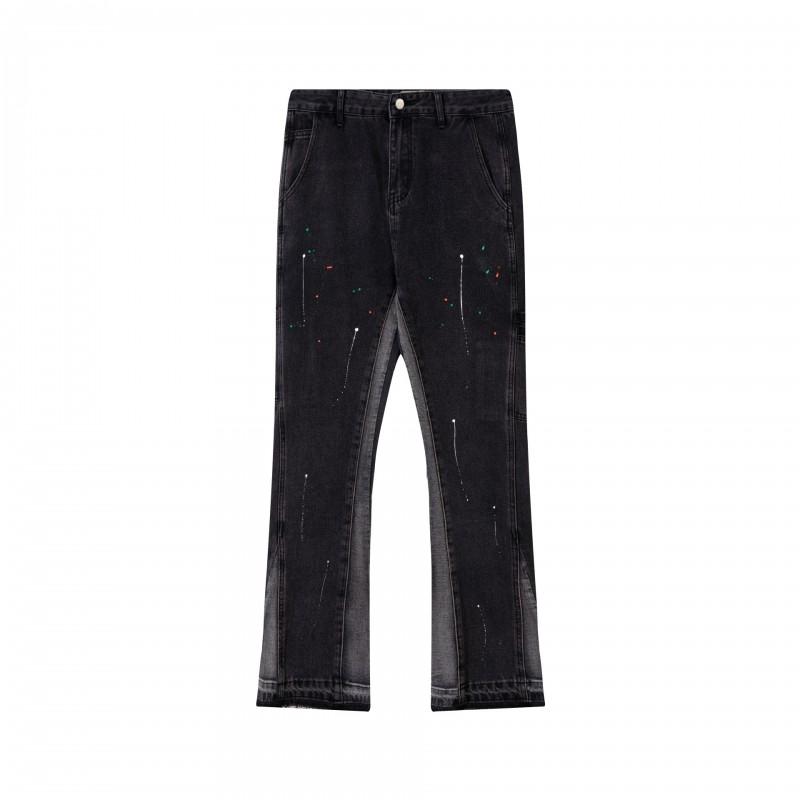 GALLER Graffiti Distressed Jeans Unisex Casual Straight Leg Pants Teens