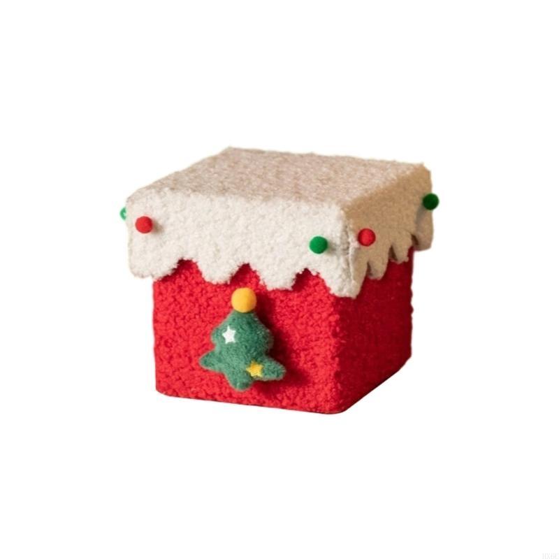 Handmade DIY Christmas Gift Box Recyclable Cardstock Lambswool Festival Decoration Storage HX6C