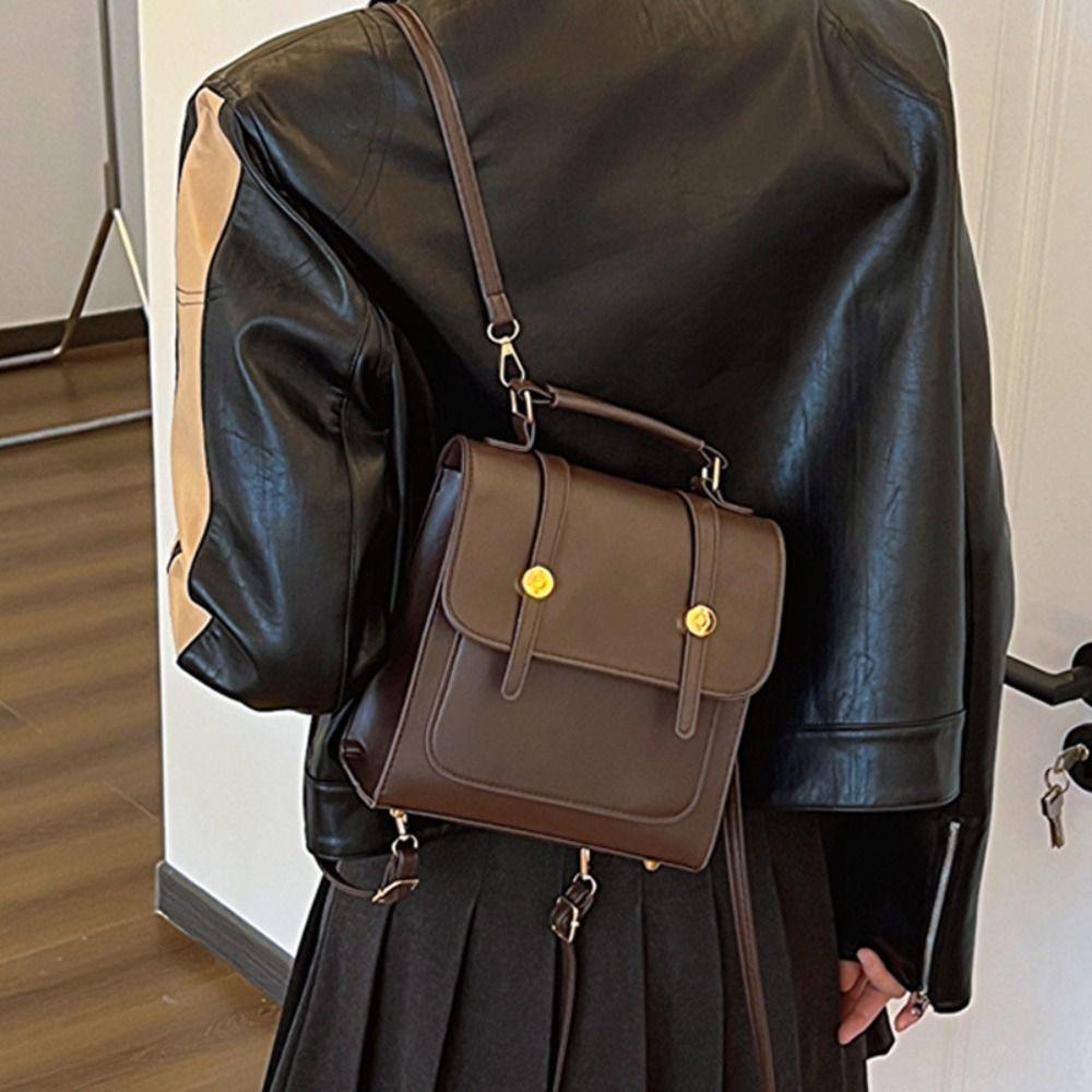 Vintage School Bag Fashion Backpack Large Capacity Shoulder Bag Travel