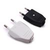 Rewireable Extension Cord Connector 2 Pin Eu European Us Male Plug Ac Electrical Socket Adapter 250V Replacement