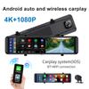 Car DVR 4K  Dash Cam 4G WIFI GPS IMX415 Rear View Mirror 1080P Car Camera Video Recorder Park Monitor