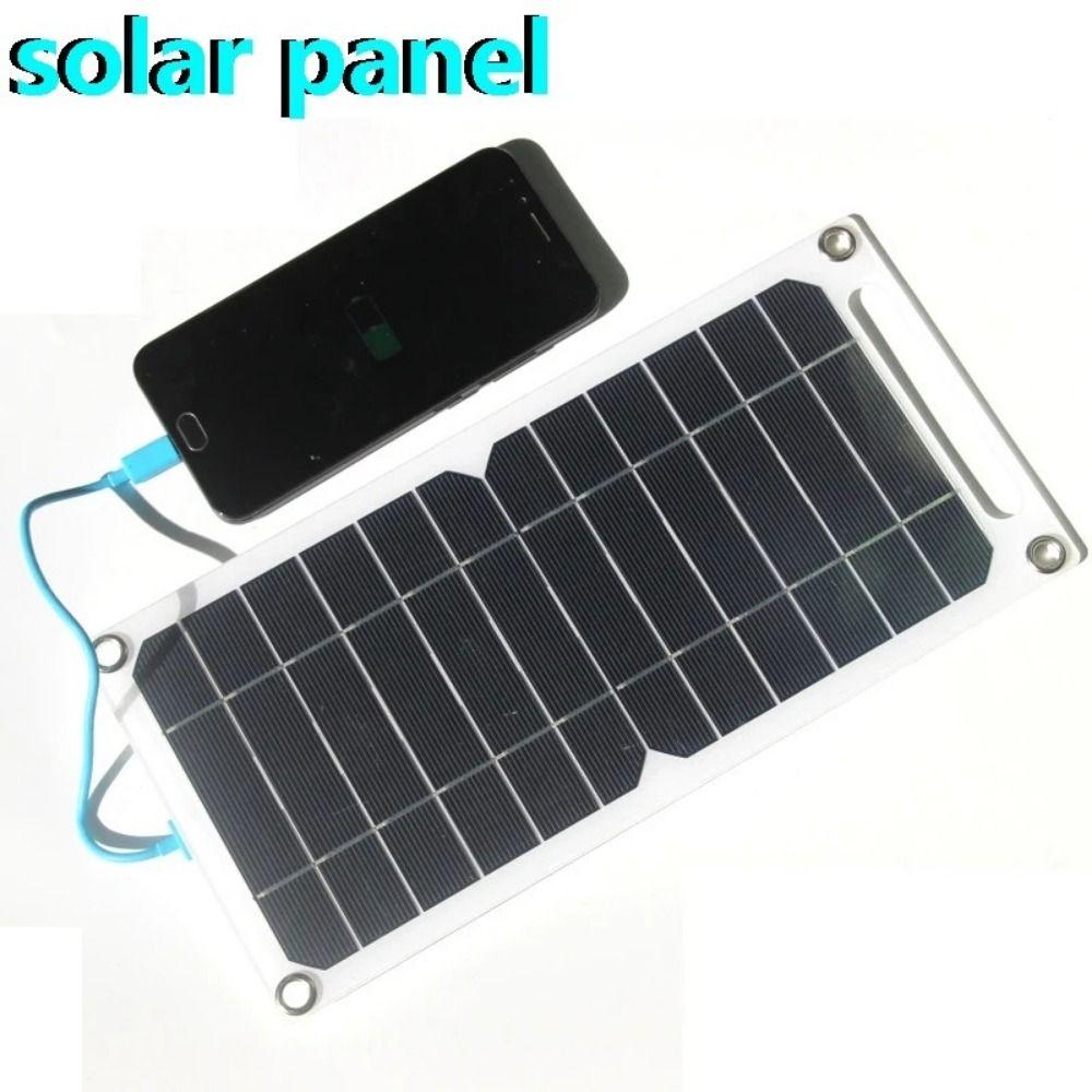 Versatile Power Source Solar Panel Charger 5V 6W Portable Solar System Outdoor Charging