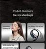OWS Bone Conduction Bluetooth Headphones: Wireless In-Ear Sports with Long Battery Life and Digital Display