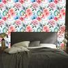 Flowers and peacock feathers wallpaper for living room and bedroom 50x1000