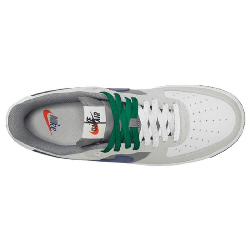 Nike Air Force 1 Low '07 LV8 Split Light Silver Deep Royal Blue Sneakers FD2592-001