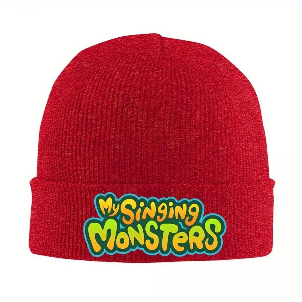 Вязаная шапка My Singing Monsters для женщин и мужчин, шапка-бини, зимние шапки, теплые акриловые шапочки