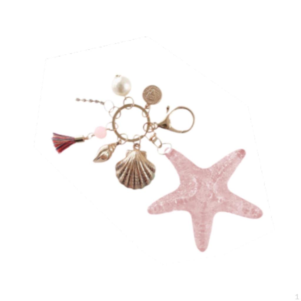 Starfish Keychain Gift To Friends Handbag Charm for Backpack Bag Decoration