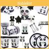 Adorable Panda Animal Party Supplies Tableware Decor For Kids Birthday Celebrations