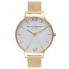 Часы Olivia Burton OB15BD84 с белым циферблатом и золотой сеткой [OLIVIA BURTON] женские
