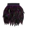 Женщины Рождество Санта Хэллоуин искусственное перо линия косплей мини-юбка