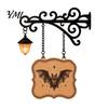 Holiday Gifts for Readers Decorative Bookshelf Lamp with Integrated Bookends, Retro Iron Library Lantern Reading Corner, Vintage Style Lanterns