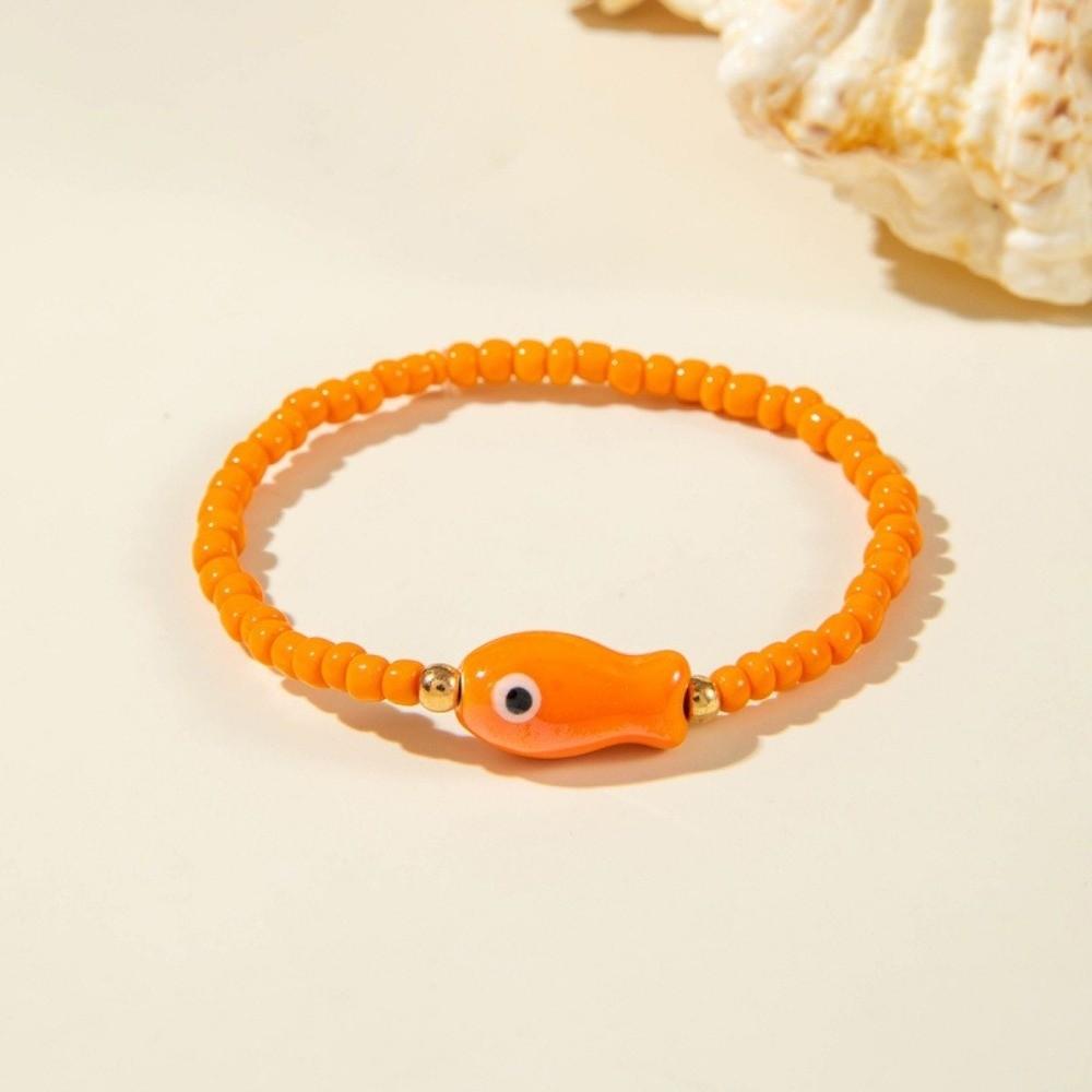 Cute Bohemian Ocean Bracelet Sea Series Beach Bangle Polka Dot Bead Bracelet  Girls Couple Gift