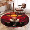 Makima Chainsaw Man Pattern Round Rug, Indoor/Outdoor Mat, for Picnic, Gameroom, Bedroom, Office, Living Room, Home Decor Carpet, Birthday Gift