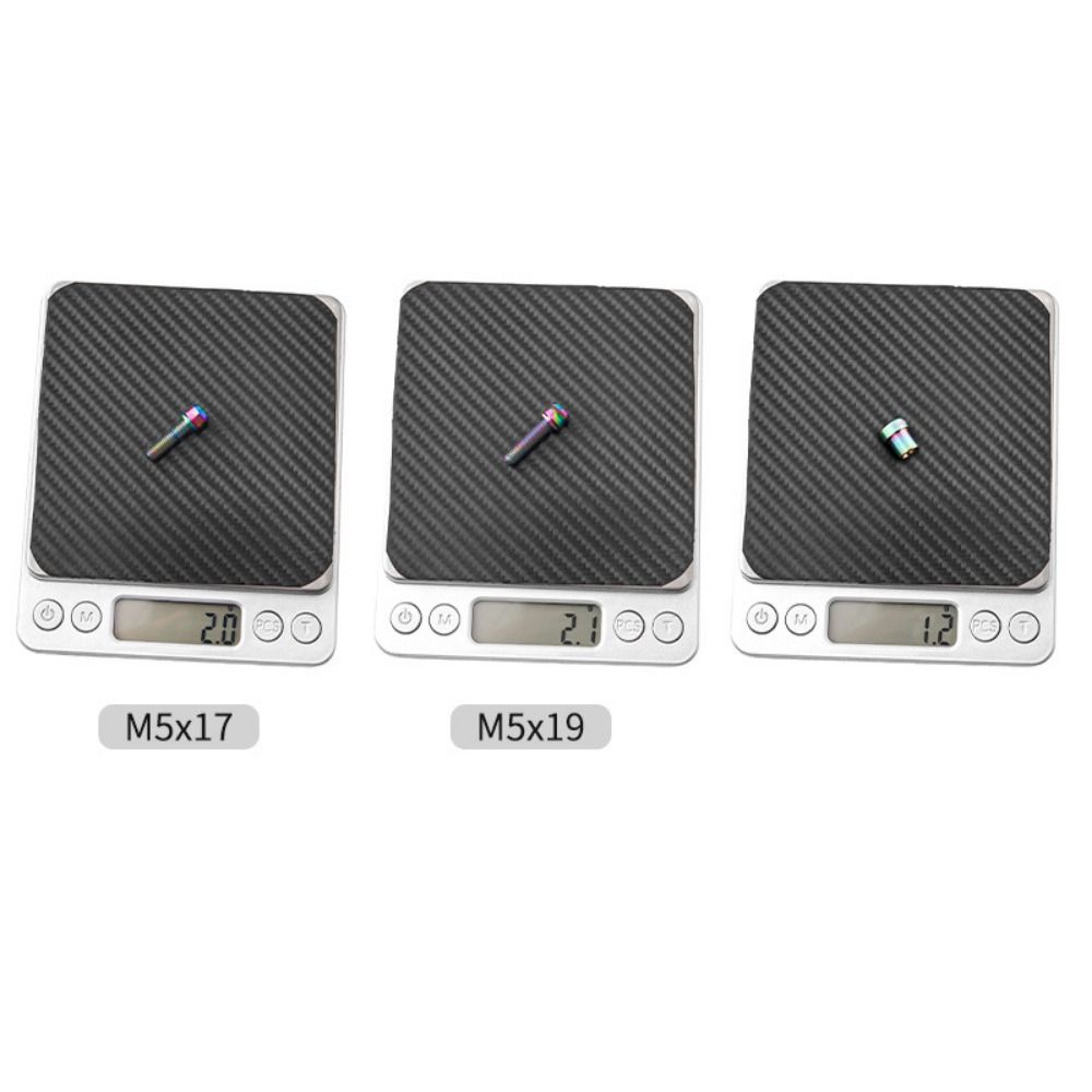 Aluminum Zinc Zinc Alloy Bike Handlebar Stem Lock Bolt M5*17mm Bike Lock Screw Fastener  Folding