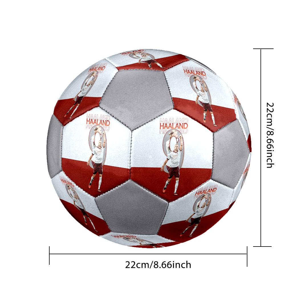 1 шт. Футбольный мяч Haaland Field Monarch размер 5 Мяч для мини-футбола Praha Indoor Soccer Ball Цветной Для всех возрастов Машинная строчка ПВХ Готов к соревнованиям Прочный Высокий отскок