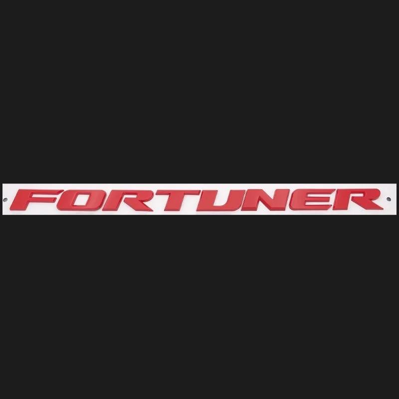 wqctu10 3D ABS  FORTUNER Letters Emblem Stickers for Toyota Fortuner Car Front Hood Bonnet Grill Trunk Badge Modification Accessories