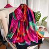 Spring Scarf Women's Luxury Design Polyester Material Smooth Scarf Soft Shawl Beach Scarf