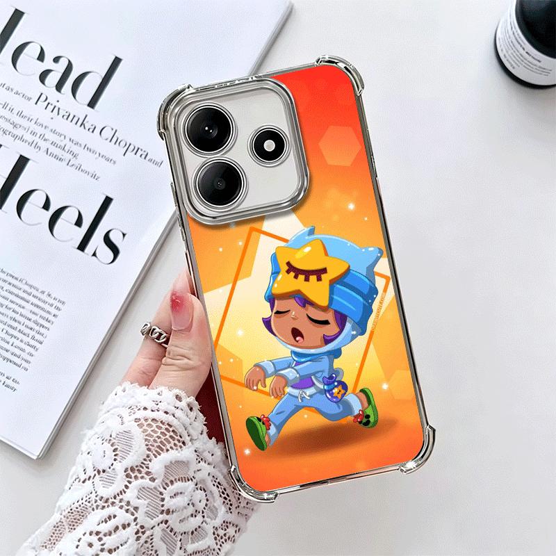Мультяшные Звезды Игр Мягкий Чехол Для Телефона Для Xiaomi Redmi Note 14 15 Pro Plus 13 12 11S 11T 5G 10 9S 9 Покрытие Противоударный Fundas
