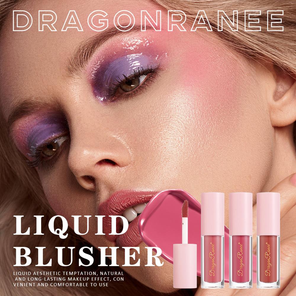 Dragon Ranee Мини-набор матовых жидких румян — водостойкие, устойчивые к поту, осветляющие и контурирующие средства для создания непринужденных образов в стиле нюд