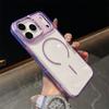 Для iPhone 17Air 17Pro 17 Pro Max Ударопрочный Прозрачный Жесткий Чехол Роскошный Для Magsafe Магнитная Беспроводная Зарядка Чехол для Телефона