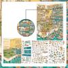 New Food Street Series Miniature Landscape Sticker PET Large Size 3D Landscape Sticker DIY Cartoon Toy Game Stickers Gift