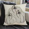 Fall Decor Pillow Cover Soft Wear Resistant Non-Fading Square Thanksgiving Pumpkin Farmhouse Pillowcase Cushion Cover