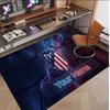 Personalized Crystal Velvet Carpet Atletico Madrid FC Pattern Non Slip Floor Rug