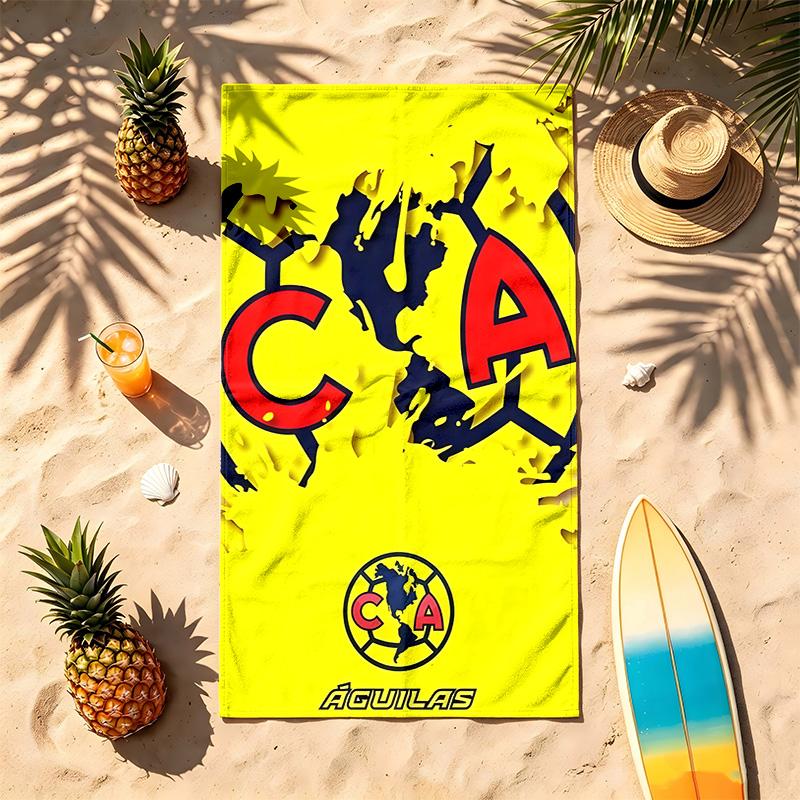 Club America (1) Theme Beach Towel Sand Resistant Soft And Comfortable Suitable For The Pool Camping Yoga And Diving A Travel Essential