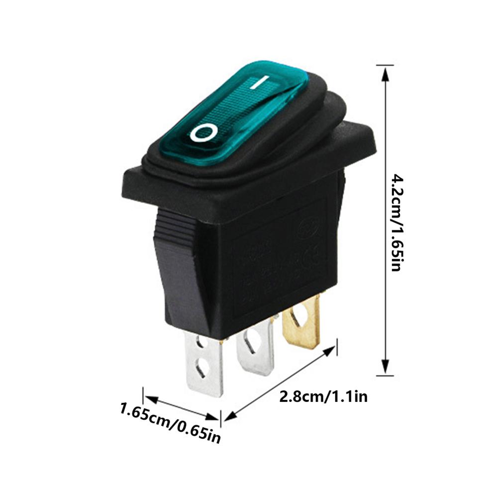 2/3-контактный герметичный автомобильный выключатель включения/выключения, водонепроницаемый морской тумблер, светодиодный переключатель, автомобильный автоматический выключатель для лодки, кнопка KCD3