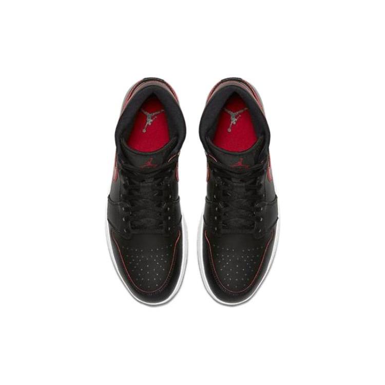 Jordan 1 Ретро Мид GS Черный Gym Red 554725-009