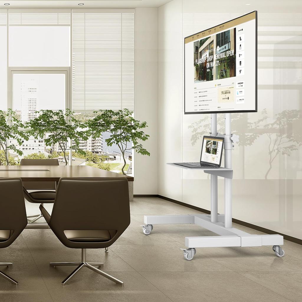 Подставка под телевизор Rfiver с высокой двойной поддержкой телевизора, совместимая с регулируемой, включает в себя грузоподъемность до места для белых роликов, подставка, тип, дизайн,