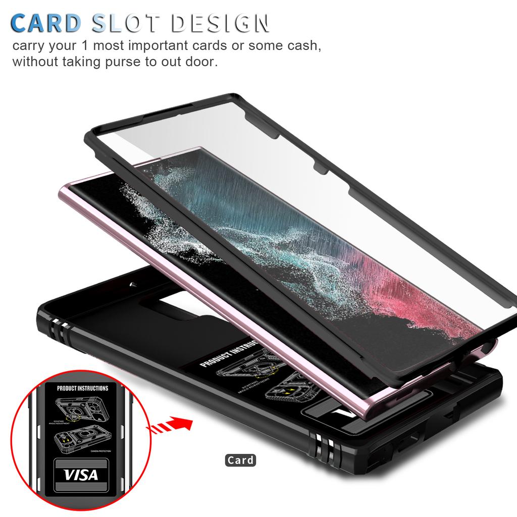 Для Samsung S25Ultra Чехол-слайдер для камеры для Samsung Galaxy S25Plus S25 Прочная конструкция со встроенной подставкой, вращающейся на 360 градусов. Чехлы