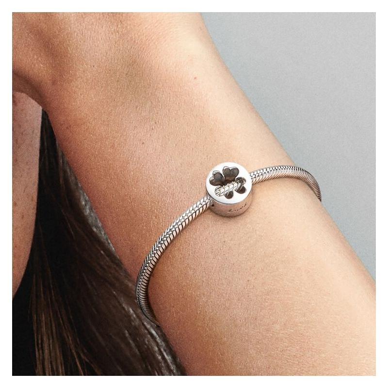 Pandora Lucky and Courage Four Leaf Clover 925 Silver Jewelry Accessories Women's Silver 797868