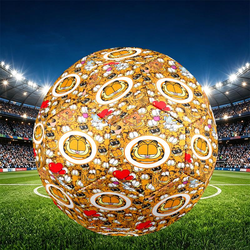 Garfield Print Size 5 Soccer Ball, PU Wear Resistant Football for Match Training and Daily Practice, Birthday Gift for Soccer Fans