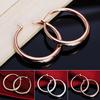 Fashion Women Girl Silver/Gold Plated Big Loop Hoop Earrings Huggie Ear Jewelry