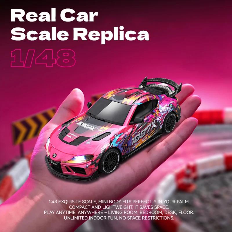 2026 Многофункциональный SP4301 1:43 Мини-RC Дрифт-машина с крутыми светодиодными огнями 2,4G 4WD Гироскоп Пульт дистанционного управления Машина Высокоскоростная Гоночная машина Игрушка для ребенка Подарок