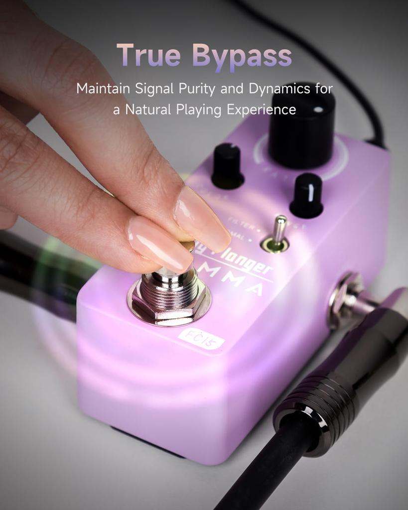 FLAMMA FC15 Аналоговый фленджер педаль для гитары Фиолетовый