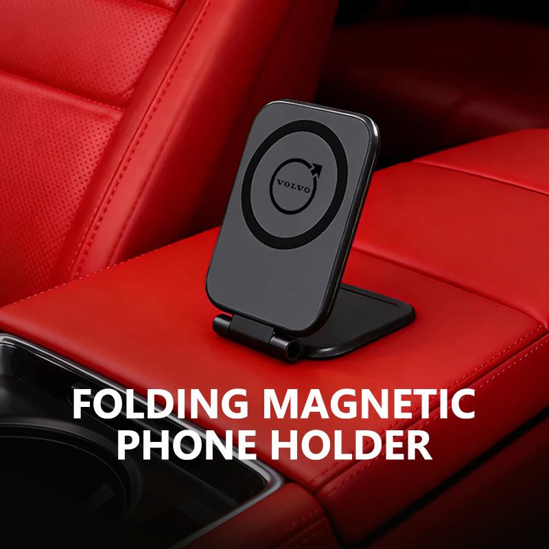 Universal Magnetic Car Phone Holder Foldable Air Vent Mount Phone Stand For Volvo V60 V50 V40 S80 S60 S90 C40 XC40 V70 XC70 XC60 JG2