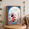 Disney digital oil painting art painting fairy moon garden handmade diy home decorations