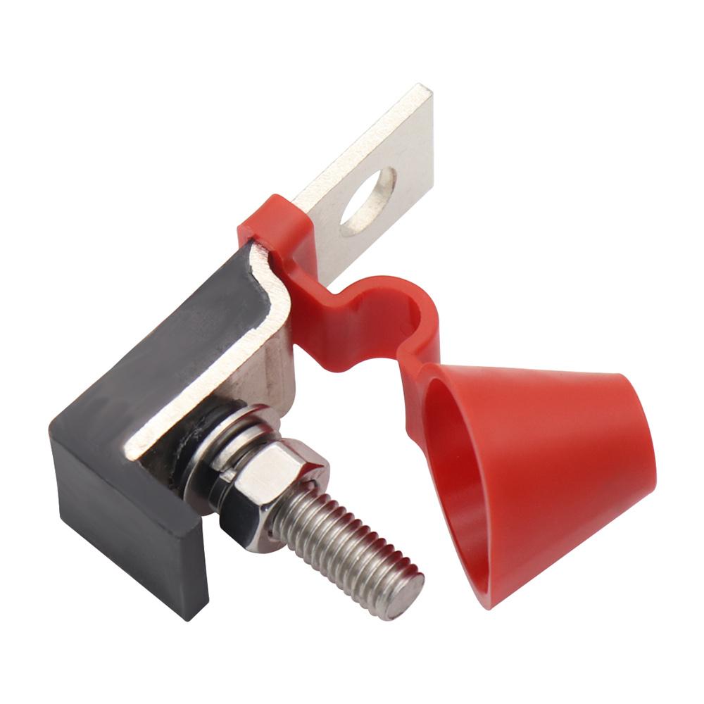 Pair MRBF Terminal Fuse Block Base 5/16" M8 Single Stud with Caps Kit w/o Fuse