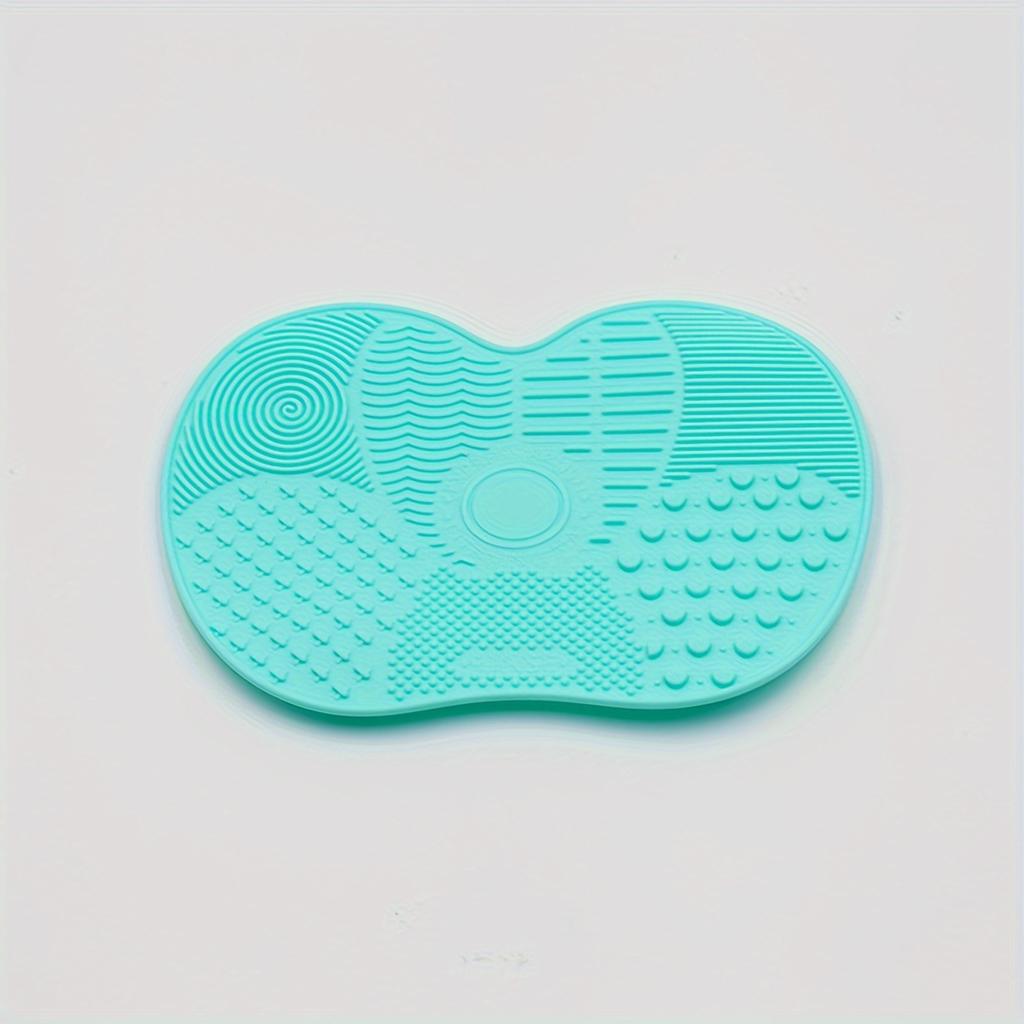 Многофункциональный коврик для чистки пудры с присоской, силиконовый коврик для кистей, инструмент для чистки косметических кистей