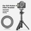 Для DJI Osmo Action 4 Рамка фильтра из алюминиевого сплава и силикона Легкий и держатель фильтра Защита спортивной камеры