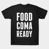 Men Black Print T-shirt Super Large TShirt food-coma-ready No-Cut Transfer Paper Print Cotton Tshirt