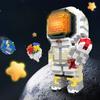 Lighting Alone On The Moon  Astronaut  Astronaut   Small Particle Building Blocks  Difficult Assembly of Children's Educational Toys
