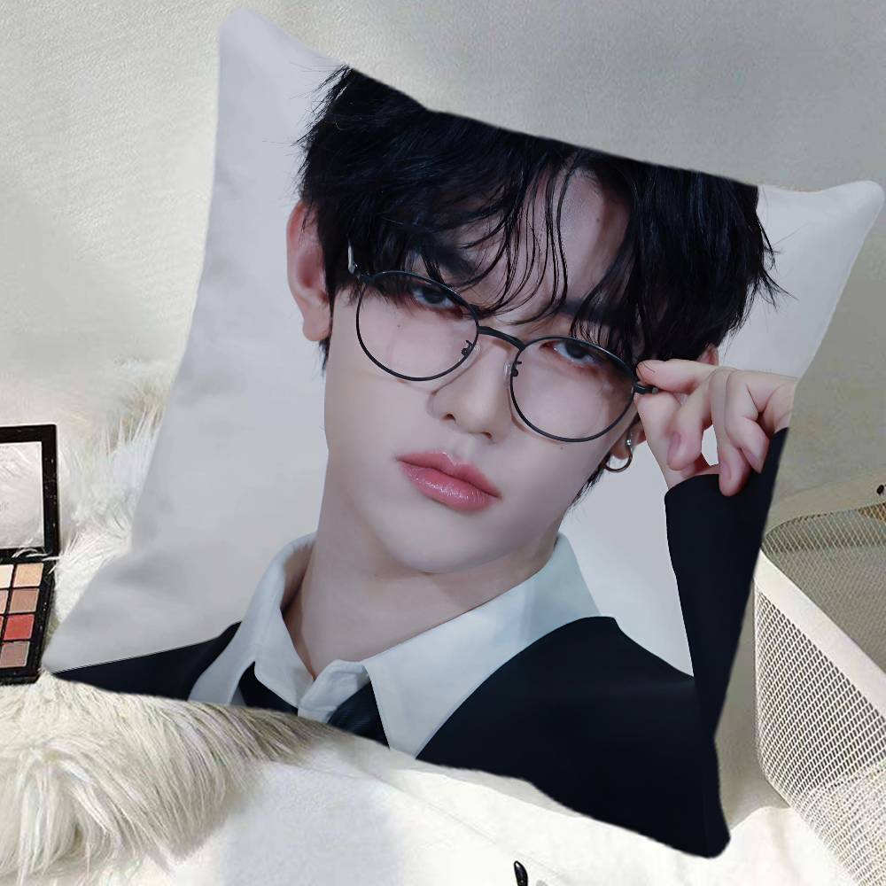 kpop Sung Han Bin Pillow Case Square Pillow Bedroom Sofa Leisure Comfort Cushion Car Home Decoration