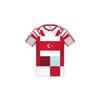 Футбольный трикотаж с одним верхом, белый, красный, Турция